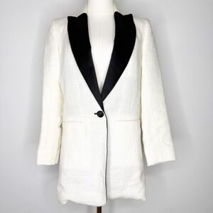 Emerson Fry Linen Blazer Wingtip 2 Dinner Jacket Size 0